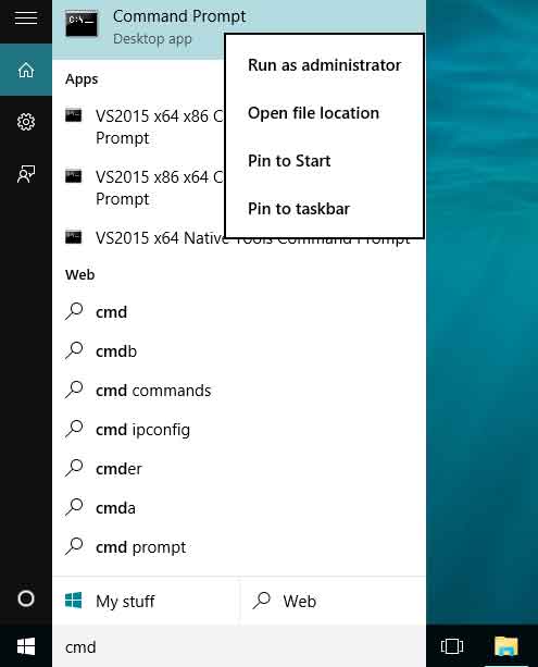 How to run cmd