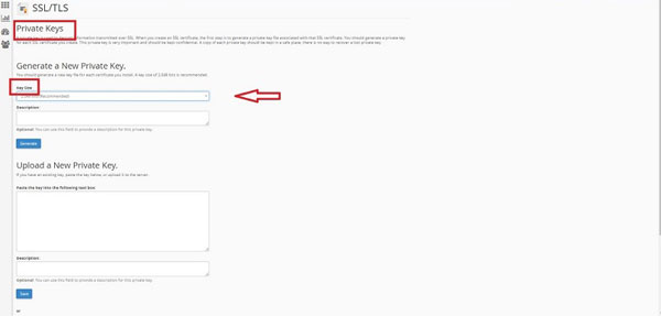 How to generate CSR code using Cpanel
