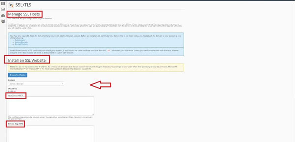 How to install SSL using Cpanel
