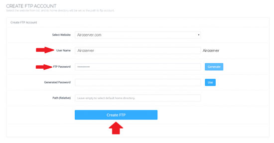 Create-FTP-account