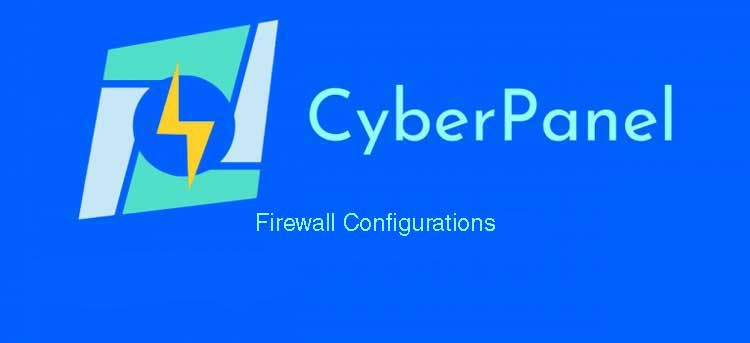 Firewall configuration on CyberPanel