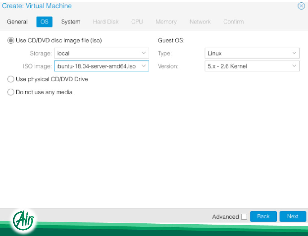 VM on proxmox