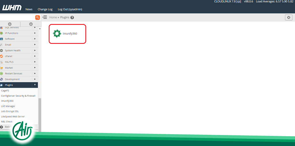 Imunify360 Plugin in cPanel