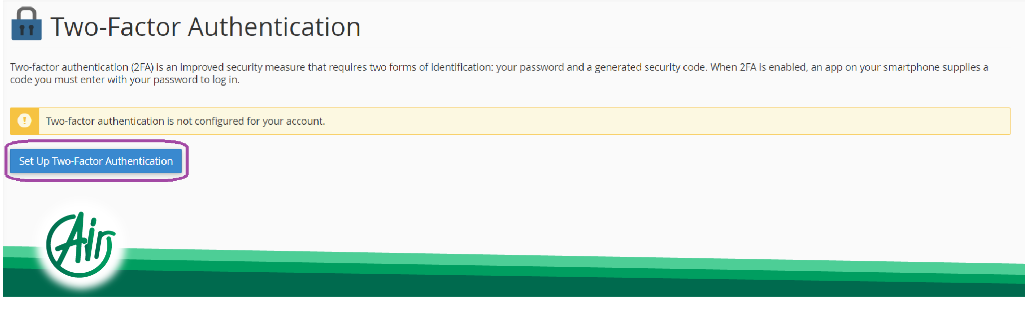 Two-Factor Authentication in cPanel