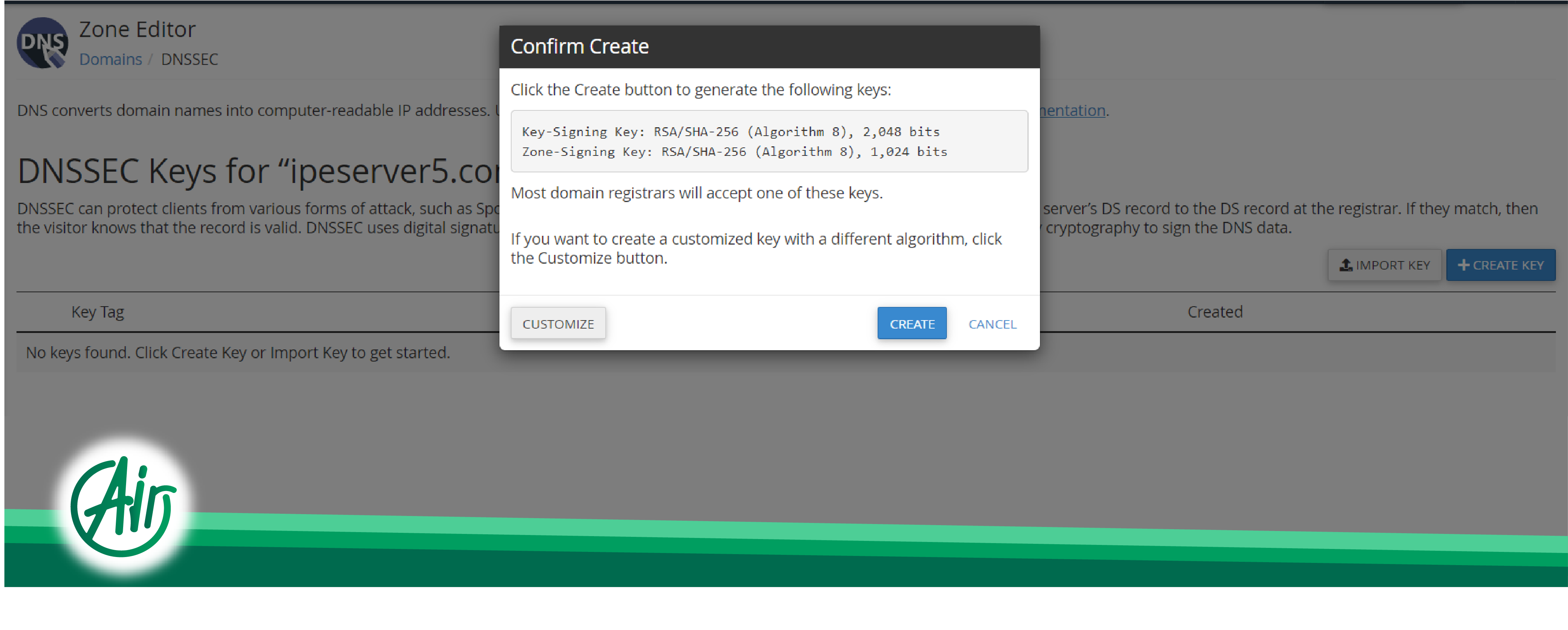 Activating DNSSEC in cPanel to secure domain