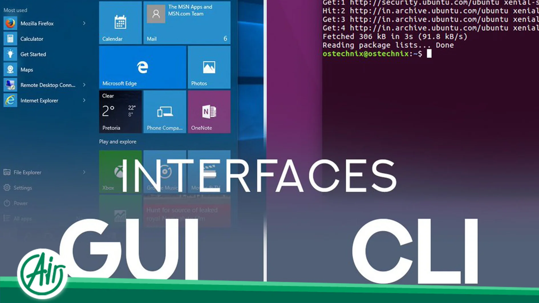 real world applications of cli and gui